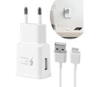 Cargador USB con cable de carga compatible con Samsung Galaxy S23 S22 S21 S20 S10 S9 S8 A71 A70 A51 A50 A40 A35 A32 A26 A25 A22 A17 A16 A15 A13 A12 Tablet 2M USB Type-C Adaptador de corriente de
