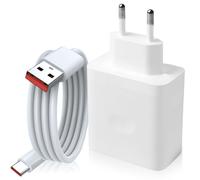 Cargador USB de 100 W para Oppo Reno10 Pro 10Pro+ 5G, Super Schnelllade Ladegerät Adapter mit 1,5m Weiß USB C Ladekabel für Oppo Reno12 FS 12Pro 12F 11F 10Pro A74 X5 Lite X3 Find X6Pro X7 Ultra