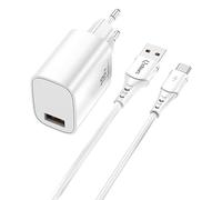 Kit cargador qcharx artemisia 3a 18w + cable usb a tipo c blanco