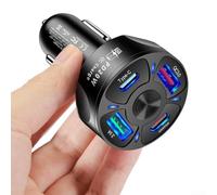 Cargador USB de 4 puertos para coche PD 20W y QC 3 0, soporte para todos tus dispositivos (negro)