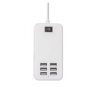 Cargador USB De 6 Puertos Estación De Carga USB De Seguridad Multifuncional For Teléfono Móvil Tableta Afeitadora Cámara Toma De Carga Rápida Ampliamente Aplicado