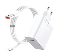 Cargador USB de 67 W con cable de carga tipo C 6a cargador rápido para Xiaomi Cargador rápido para Redmi Note 13 Pro 12 11 10 9 Xiaomi 14, 13, 12, 12t, 12s, Note K60, K50, 11, 11s, 12