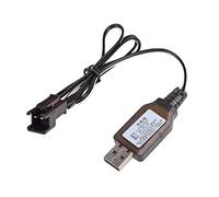 Cargador USB de 9,6 V 200 mA con conector SM-2P, enchufe NiMH NiCD, paquete de modelo de juguete, cargador Nicd Nimh, cargador de coche, cable de 9,6 V para el hogar