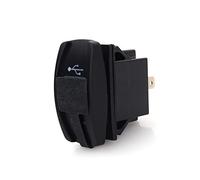 Cargador USB de motocicleta, Car DC 12V-24V LED azul Cargador dual USB Carling ARB Interruptores basculantes 5V 3.1A