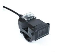 Cargador USB de motocicleta para teléfonos móviles con interfaz de doble salida y cubierta impermeable