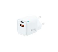 CoolBox - CARGADOR GAN 20W USB-C/USB-A PARED