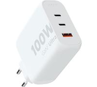 CARGADOR USB DE VIAJE/PARED 100W GAN2 ULTRA WALL 2x TYPE-C/USB 3.0 BLANCO XTORM