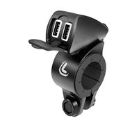 Lampa Cargador USB USB-Fix Trek Doble USB impermeable fijación manillar 5400 mA 12/24V