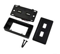 Cargador USB dual estable de 5 V 3,1 A para plataformas de 12 V y 24 V, incluyendo barcos para autocaravanas, caravanas con módulo UCC 318 e indicador de estado azul