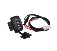 Cargador USB Dual para Coche 12-24v 5v 3,1a de Carga Rápida | Entrada 12-24v, Doble Puerto Usb, Tapa, Luz LED Verde, para Uso Náutico y Conducción
