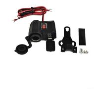 Cargador USB dual para motocicleta con voltímetro LED y protección inteligente para tus dispositivos