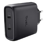 Cargador Trust Maxo 65W GaN 2 puertos USB-C compacto