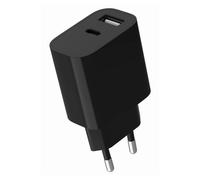 Cargador USB Gembird 2 Puertos 2.4A Universal Negro