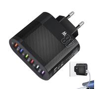 Cargador USB genérico - Cargador USB de seis puertos para ordenador portátil | Estación de escritorio, adaptador de corriente de 3,5 A de velocidad rápida para tabletas, teléfonos móviles