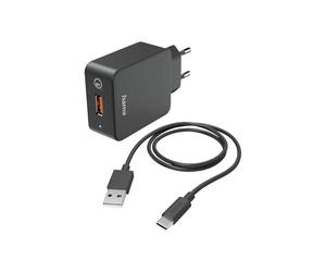 Cargador USB Hama 19.5 W 1x USB-C negro interior