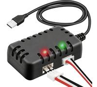 Cargador USB inteligente para baterías LiPo 2S de 7,4 V - Estación de carga de doble celda con protección IC, 1 A por canal para vehículos RC, drones y más