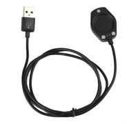 Cargador USB magnético de 1 m para reloj deportivo Suunto Race2 | Salida rápida de 1000 mA, magnética para poner, reduce el tiempo de carga, ideal para usuarios activos, acabado negro