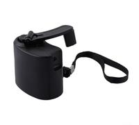 Cargador USB manual con manivela para dispositivos móviles para actividades al aire libre (negro)