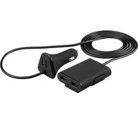Goobay Quad USB En Coche Cargador 9.6A (4 X 2.4A) Con 1.8m Cable A Run A Trasera