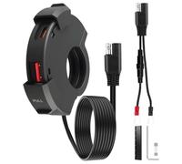 Cargador USB Moto 48W, PD30W QC18W, Toma USB C IP65 12-24V con Fusible 10A | Doble puerto para teléfono, GPS y cámara, montaje en manillar 22-25,4 mm, ideal para moto, ATV, triciclo, viajes y camping