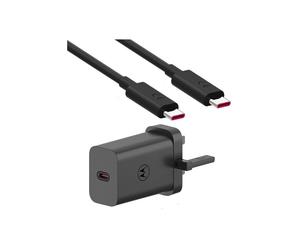 Cargador USB Motorola 68 W 1x USB-C Power Delivery 3.0, Power Delivery negro GaN, cargador rápido