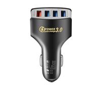 Cargador USB multipuerto, carga rápida para coche, diseño compacto de 3.5 x 1.7 x 1 pulgadas, tecnología IC inteligente, juego de cargadores al aire libre para camping, camión, vehículo, familia