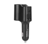Cargador USB multipuerto para coche con compatibilidad universal, diseño elegante y compacto para tus necesidades en movimiento.
