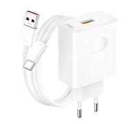 Cargador USB Original Supercharge HN-110600E00 (6.0A, 66W) con Cable USB-C para Honor 50 Lite, 70 Magic5 Pro, 90, 90 Lite
