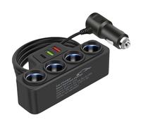 Cargador USB para coche Cargador de coche multipuerto Cargador de vehículo rápido Estación de carga de vehículo Cargador de coche rápido Cargador de coche de 4 tomas Puerto de carga de coche