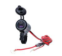 Cargador USB para motocicleta: protección, carga rápida con tapa impermeable, cargador rápido y QC 3.0 18W | Cargadores rápidos para teléfonos móviles GPS Cámaras digitales