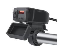 Cargador USB Para Motocicletas - Puerto de Carga Rápida Para Bicicletas, Centro de Alimentación Montado En La Tapa Para Teléfonos Móviles Vor, Conexión USB , Adaptador De Conducción Compacto |