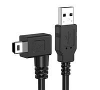 Cargador USB para navi 2M, Mellbree en ángulo recto de 5 pines mini cable de carga para Garmin, Navpal y OHREX