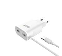Cargador de Pared 3GO ALMUSB20 Blanco