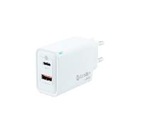 CARGADOR USB PARED COOLBOX GAN 45W USB-C/USB-A QC3.0 BLANCO