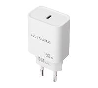 Nanocable Cargador de Pared USB-C PD 30W 1x USB Tipo-C Blanco