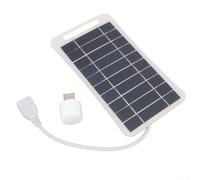 Cargador USB portátil de panel solar 5W 5V impermeable ligero polisilicio ultra delgado carga de batería para actividades al aire libre dispositivos móviles viaje interior salida USB estándar 16.5x9cm