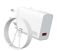 Cargador USB rápido 100W para Xiaomi REDMI Note 17 Pro MAX 17T Pro Poco F8 | para Hyper-Charge USB Charger Movil Adaptador y 2M Cable Tipo C para POCO X8 Pro Max M8 Pro 5G 17 15 13 Ultra 14T F6 X7 F7