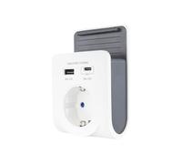 Cargador USB - REV - Adaptador de enchufe - 2 puertos USB A y C - 230 V - 300 g