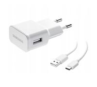 Cargador USB Samsung TA200NBE + Cable Tipo-C Blanco (Granel)