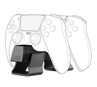 Cargador USB Speedlink TWINDOCK - Estación de Carga PS5 para mandos, hasta Dos mandos Originales PS5 simultáneamente, función de Carga rápida, Compatible con DualSense y DualSense Edge, Negro