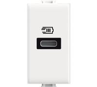 Cargador USB Tipo C 20W Power Delivery 1 Modulo Blanco BTicino Matix AM4192C