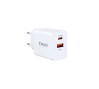 Cargador USB TooQ - Blanco - 100-240V - TQWC-2SC04WT