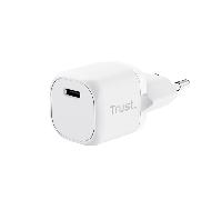 cargador usb trust 25205 usb-c 20w compatible pd y pps 3a color blanco