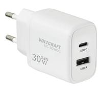 Cargador USB Voltcraft VC-17942310 GaN 30 W 2 puertos carga rápida