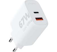 Cargador USB Xtorm GaN 67W USB-A/USB-C Blanco