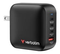 Cargador de Pared Universal Verbatim Mini GaN Wall Charger/ 3xUSB Tipo-C/ 1xUSB/ 100W