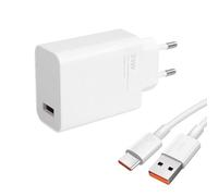 Cargador Xiaomi 33W Rápido, Cargador de Pared con Cable USB Tipo C de 2M, Carga Rápida USB-C para Xiaomi Redmi 14, 13, 12, 12t, 11, Note K60, K50, Poco X6, F5, X5, Mi 9/10, Mi Mix 3