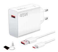 Cargador xiaomi 45w,Cargador rápido redmi Note 14 13 12,con 6A USB C Cable 1.5M,Adaptador 45W para xiaomi 14 13 12 11 10 Poco F7 Ultra redmi Turbo 4 Pro,Disponible para Otras Marcas