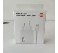 Cargador Xiaomi HyperCharge Combo Type-A 67W Blanco