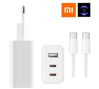 Cargador Xiaomi triple 67W carga rapida GaN Charger Xiaomi 2C1A carga rapida 67W original